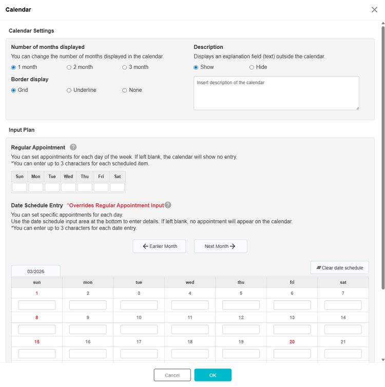 How WePage’s Built-In Calendar Works